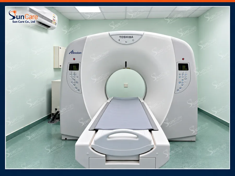 The Toshiba Alexion CT system back in service after recovery
